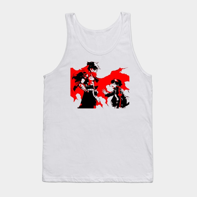 Kamina and Simon Gurren Lagann Tank Top by OtakuPapercraft